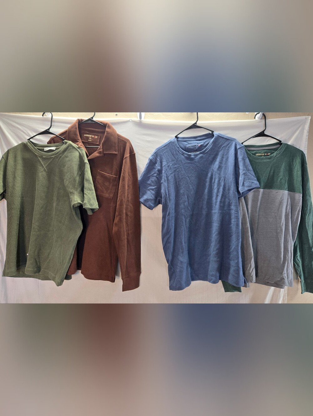Lot of 4 American Giant Men's Size Medium Short & Long Sleeve NWOT